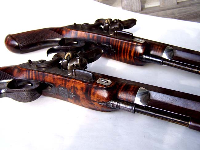 An Exceptionally fine pair of English Flintlock Duelling Pistols by William Smith of London circa 1806-1816. — image 10